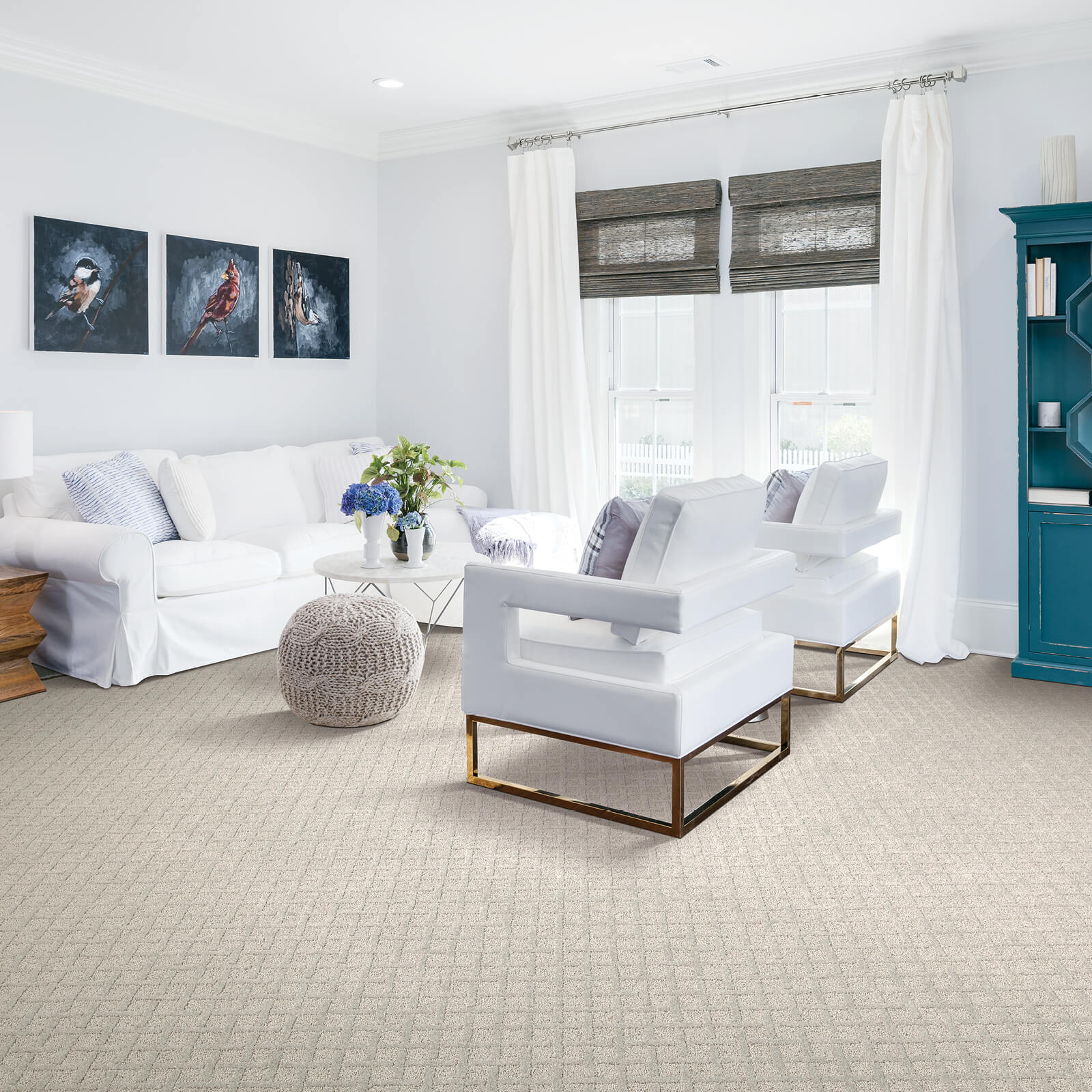 White sofa on floor | Floor Dimensions Design Centre