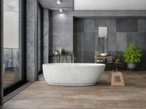 Dark bathroom flooring | Floor Dimensions