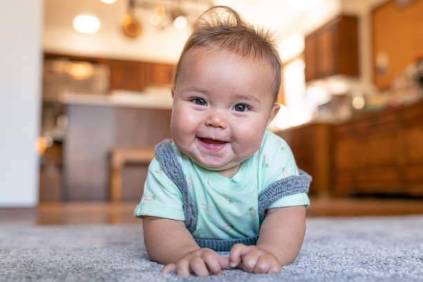 Baby sitting on carpet floor | Floor Dimensions