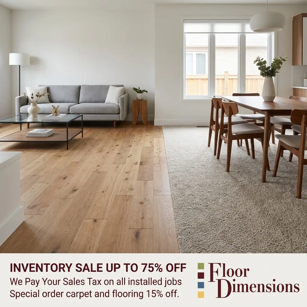 Labour Day sale at Floor Dimensions