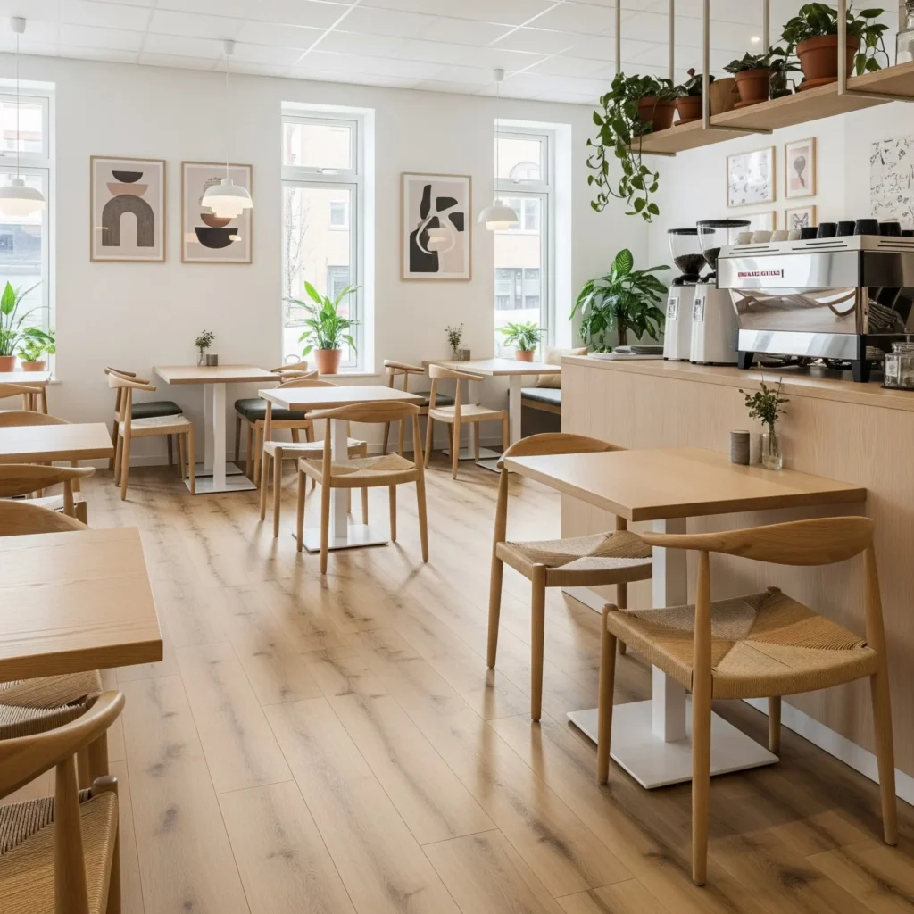 commercial flooring in cafe 1 | Floor Dimensions